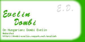 evelin dombi business card